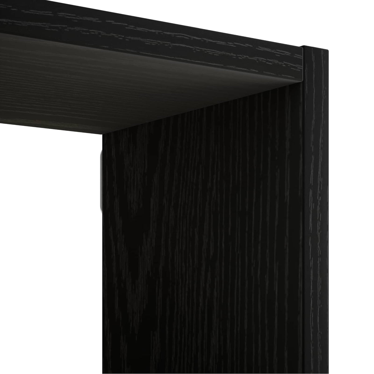 Falpolc Fekete 100 x 17 x 60 cm Szerelt Fa