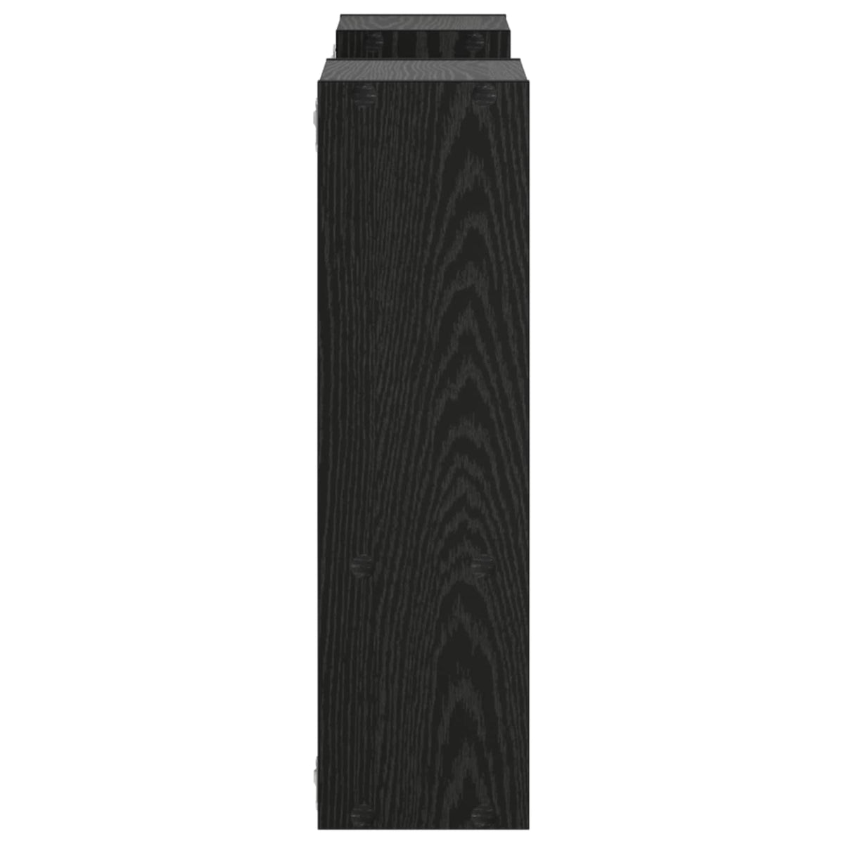Falpolc Fekete 100 x 17 x 60 cm Szerelt Fa