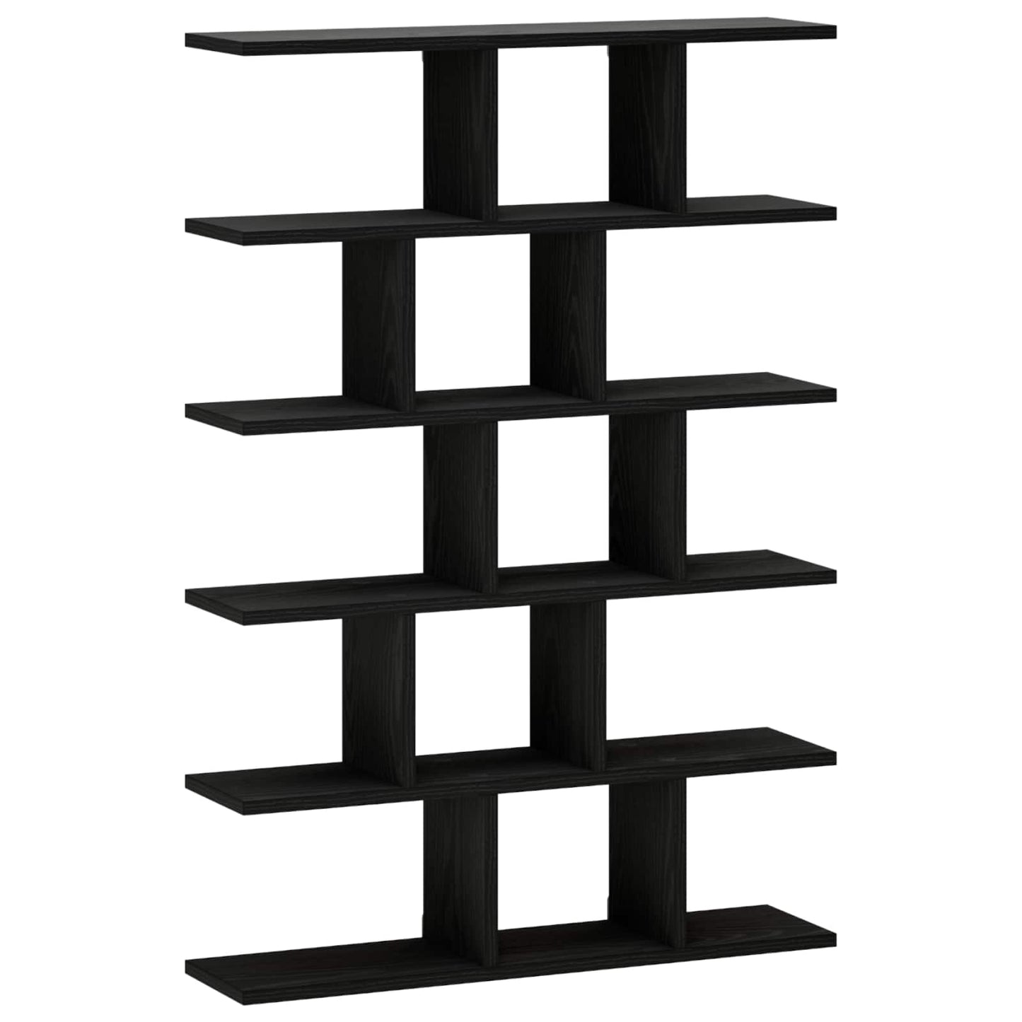 Falpolc Fekete Tölgy 70 x 17 x 101 cm Szerelt Fa