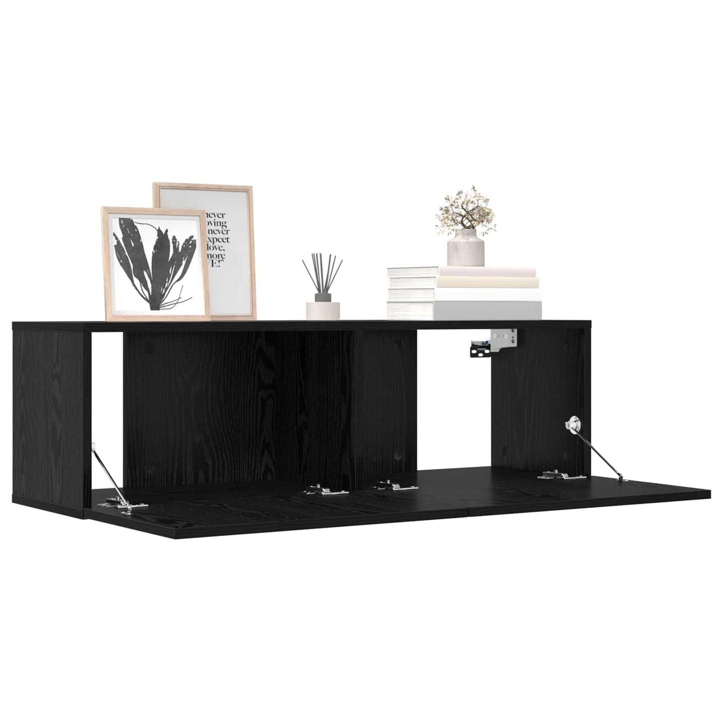 TV szekrény garnitúra 8 pcs 100 x 30 x 30 cm Fekete Tölgy
