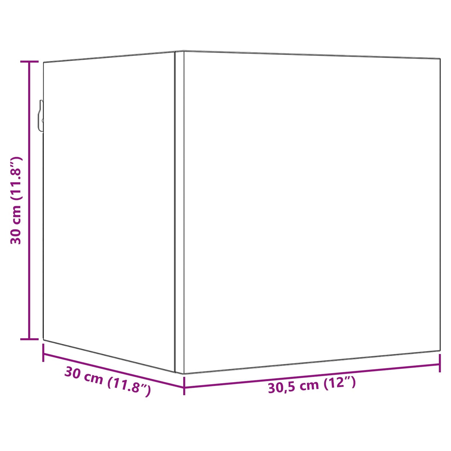 TV szekrény garnitúra 6 pcs 60 x 30 x 30 cm Fekete Tölgy