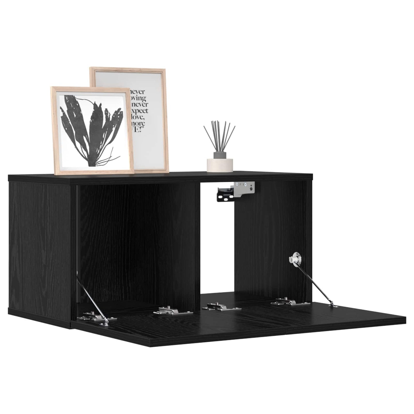 TV szekrény garnitúra 10 pcs 180 x 30 x 30 cm Fekete Tölgy