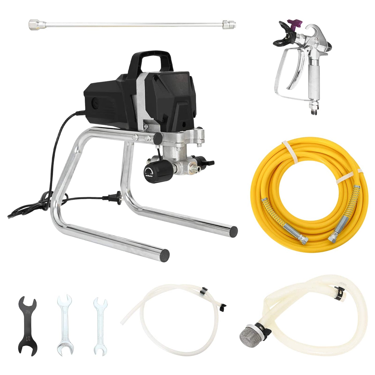 Airless Festéksprayer Fekete Acél és Műanyag