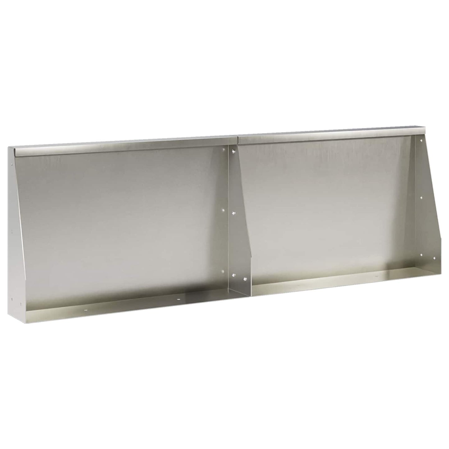 Támfal 2 db 60 x 12 x 40 cm Rozsdamentes Acél Ezüst