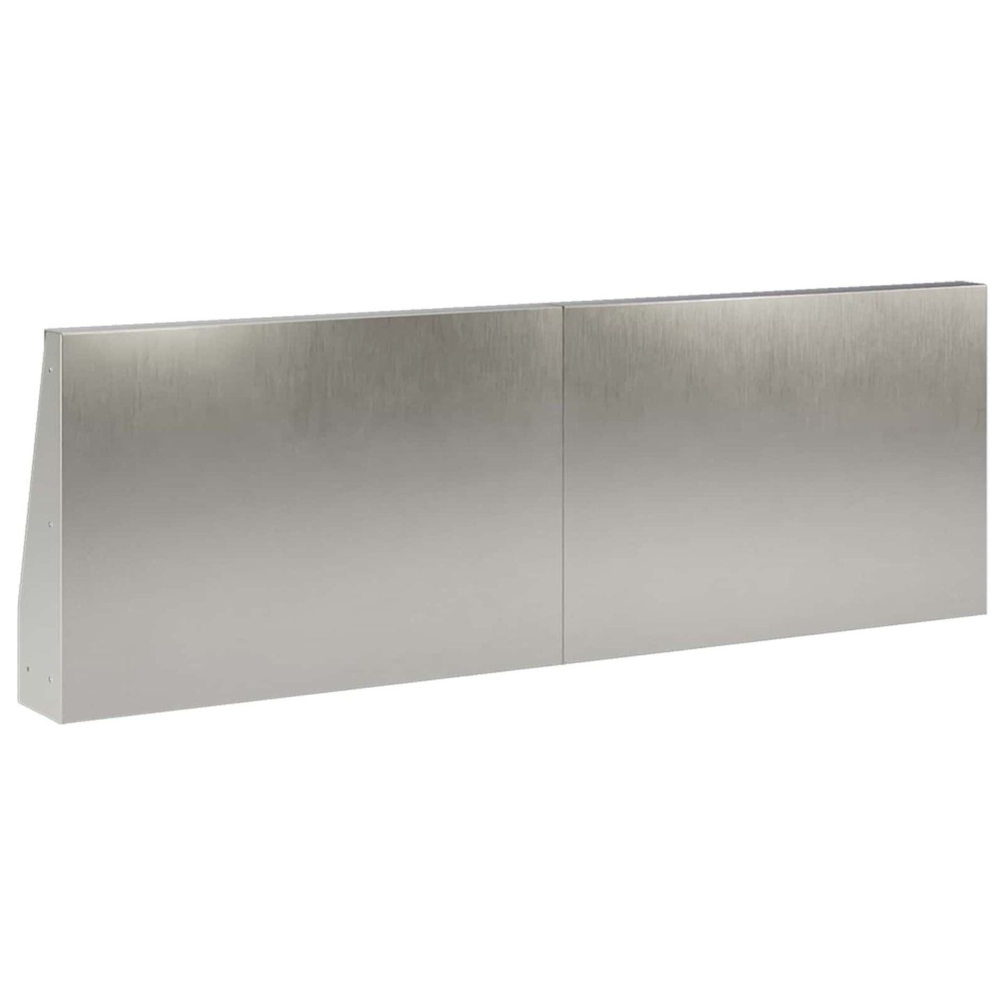 Támfal 2 db 60 x 12 x 40 cm Rozsdamentes Acél Ezüst