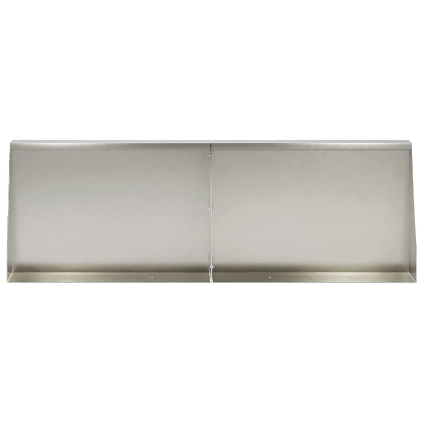 Támfal 2 db 60 x 12 x 40 cm Rozsdamentes Acél Ezüst