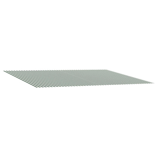 Napellenző ponyva Zöld és Fehér 500 × 300 cm Poliészter