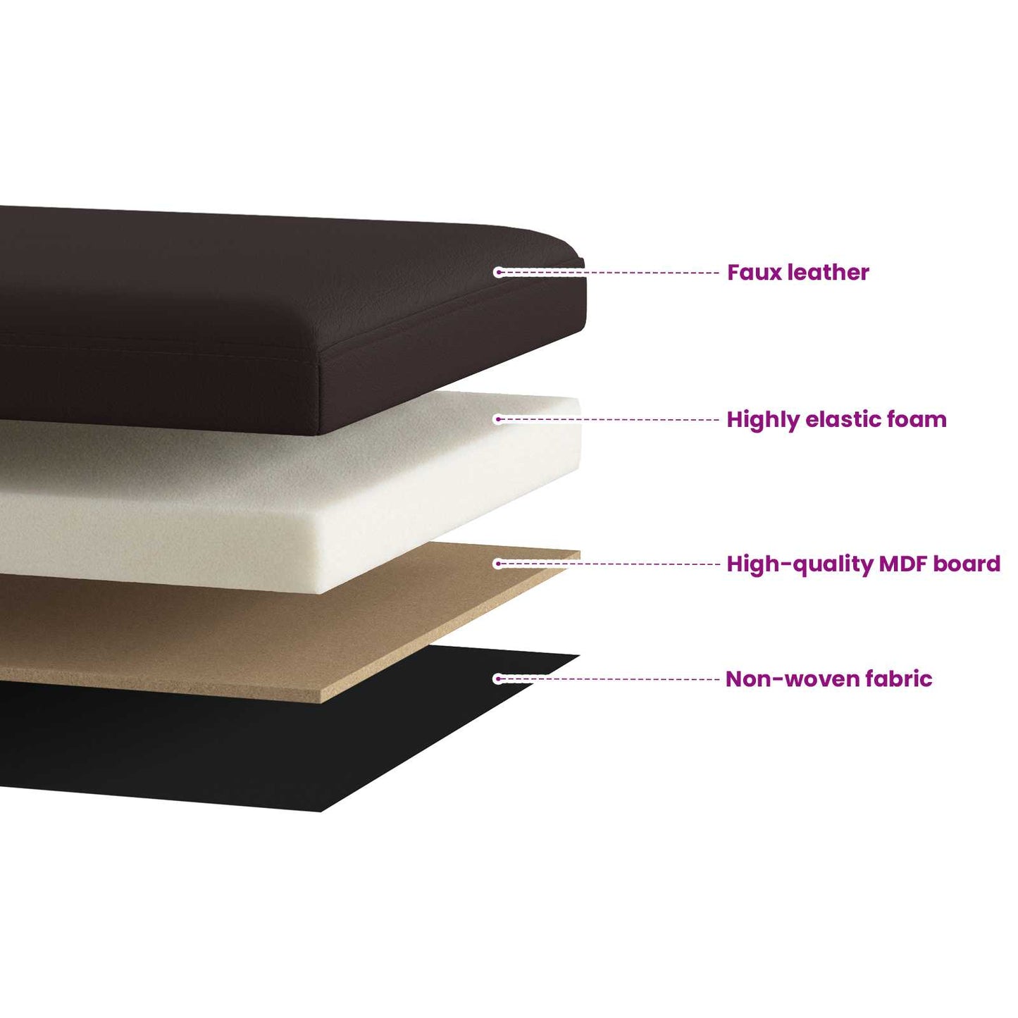 Összecsukható tárolópad Barna 180 kg 80 L 77 x 38 x 38 cm PVC