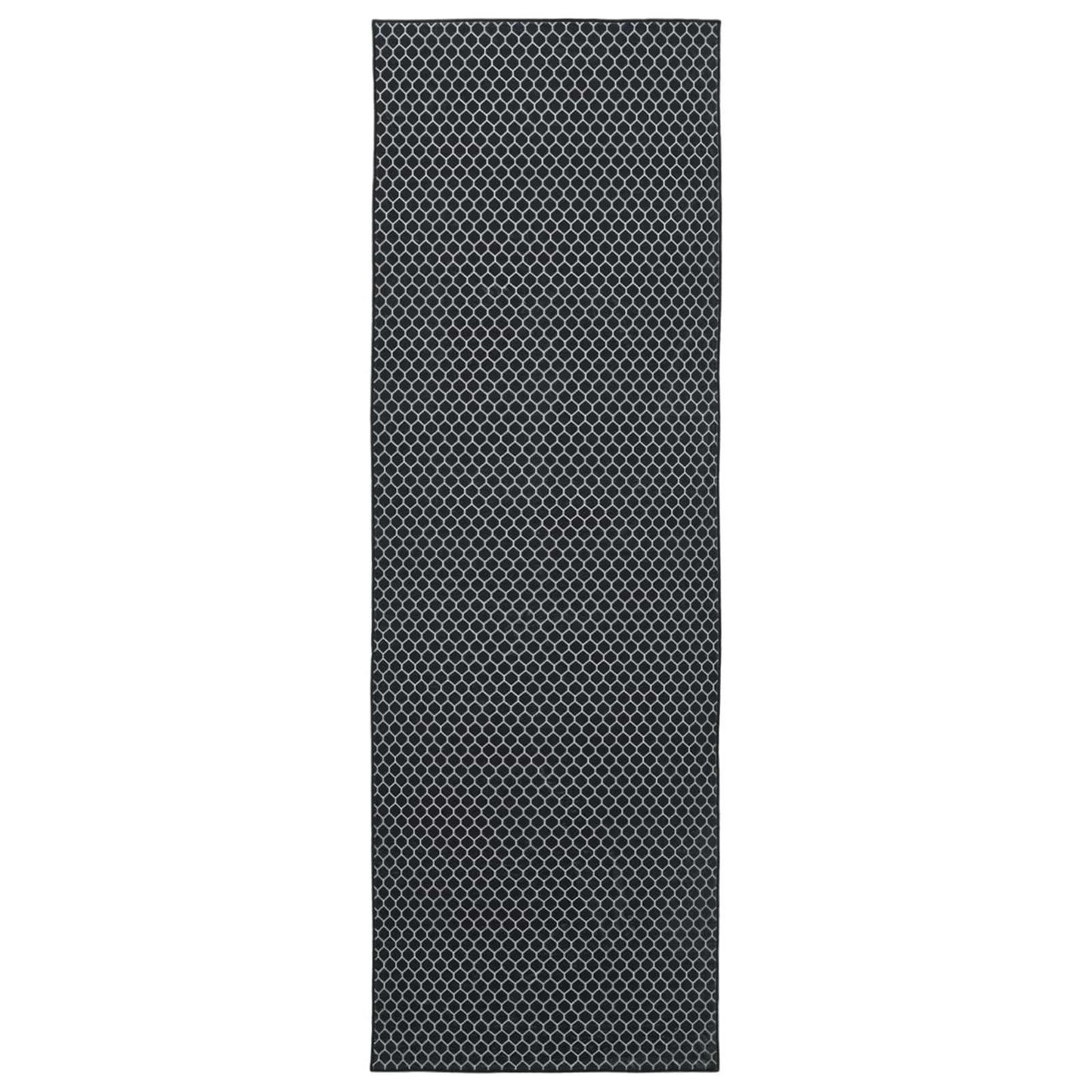 Szőnyeg futó ORIZ 1150 gsm Fekete hálós minta