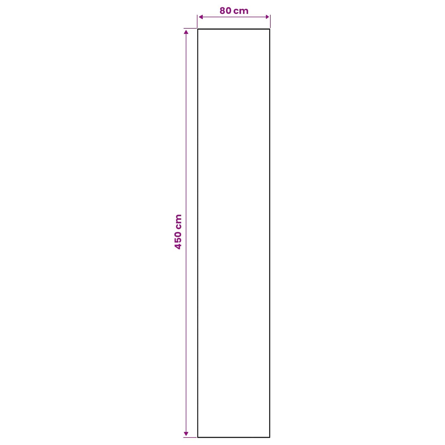 Szőnyeg futó ORIZ 1150 gsm Szürke és Fehér