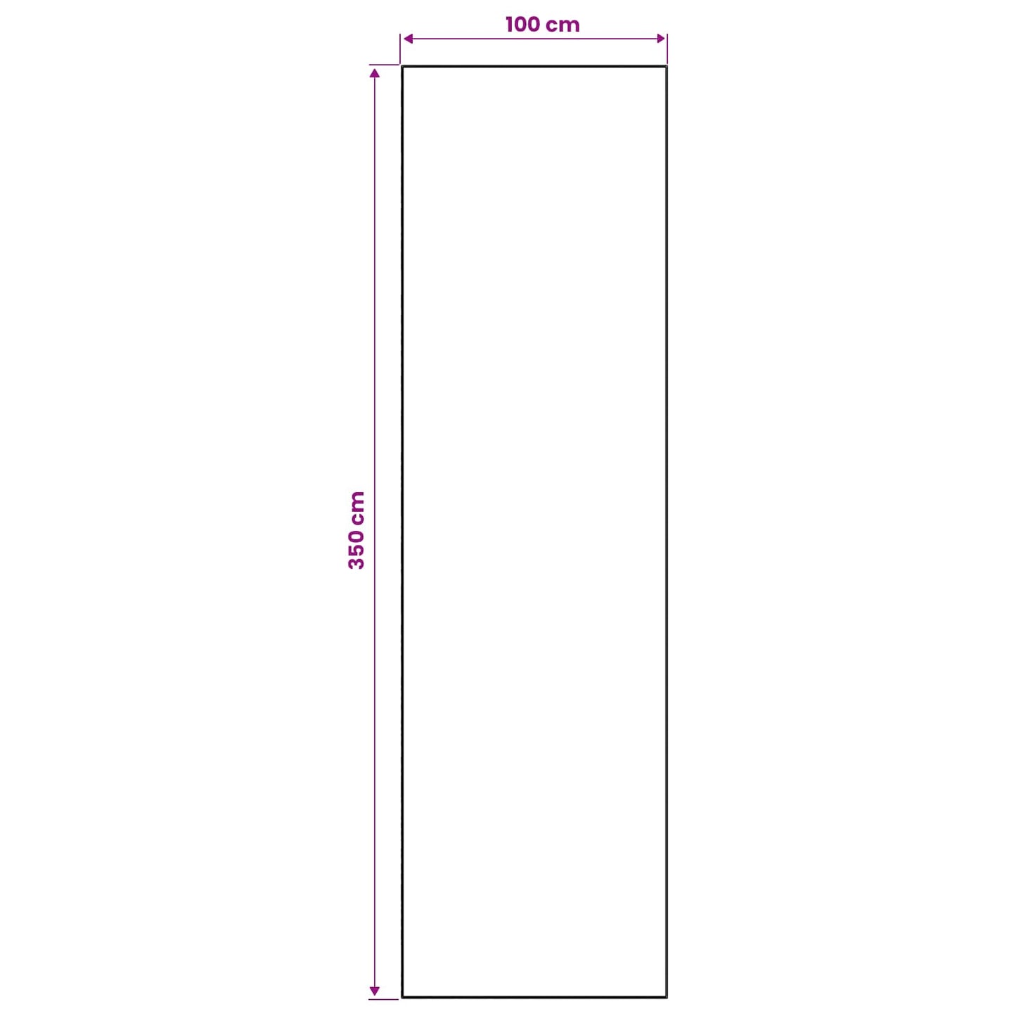 Szőnyeg futó ORIZ 1150 gsm Szürke és Fehér