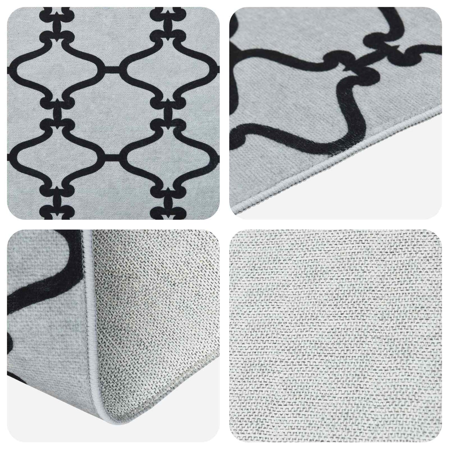 Szőnyeg futó ORIZ 1150 gsm Fekete hálós minta