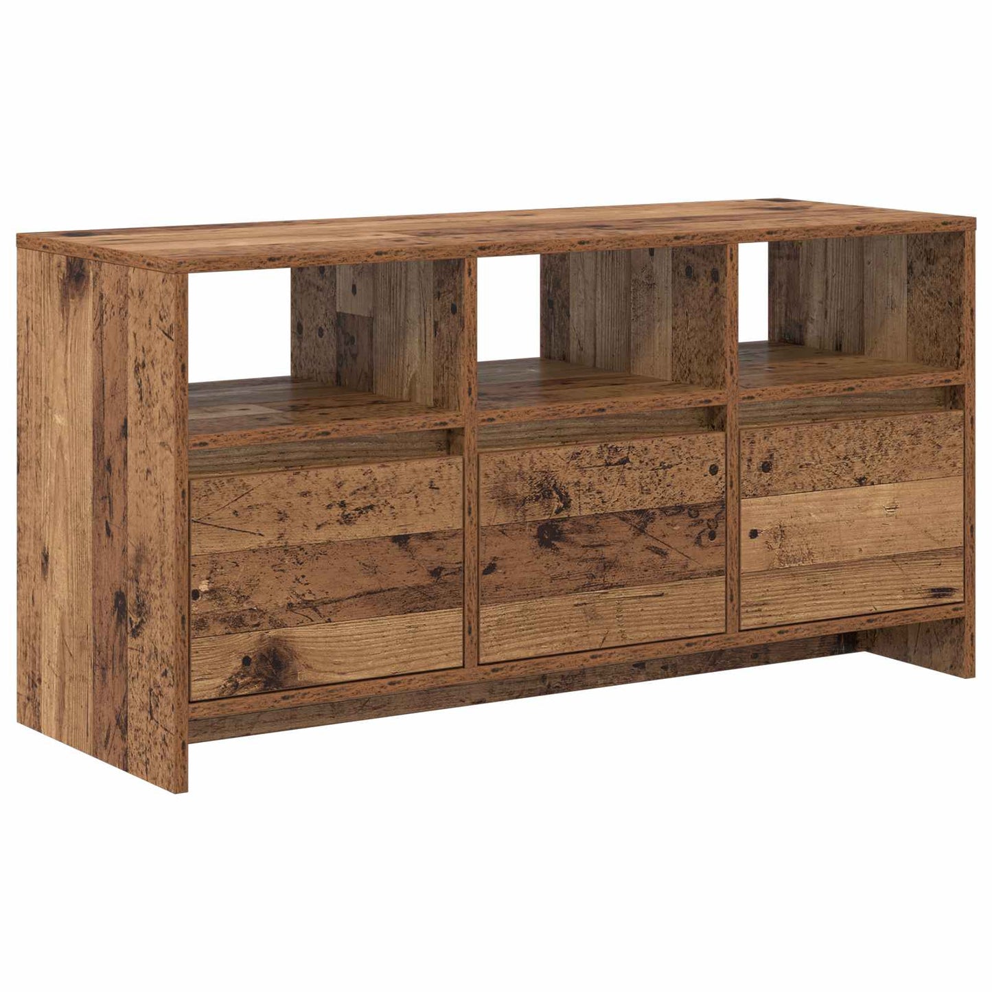 TV szekrény 102 x 37,5 x 52,5 cm Tölgyfa Szerelt Fa