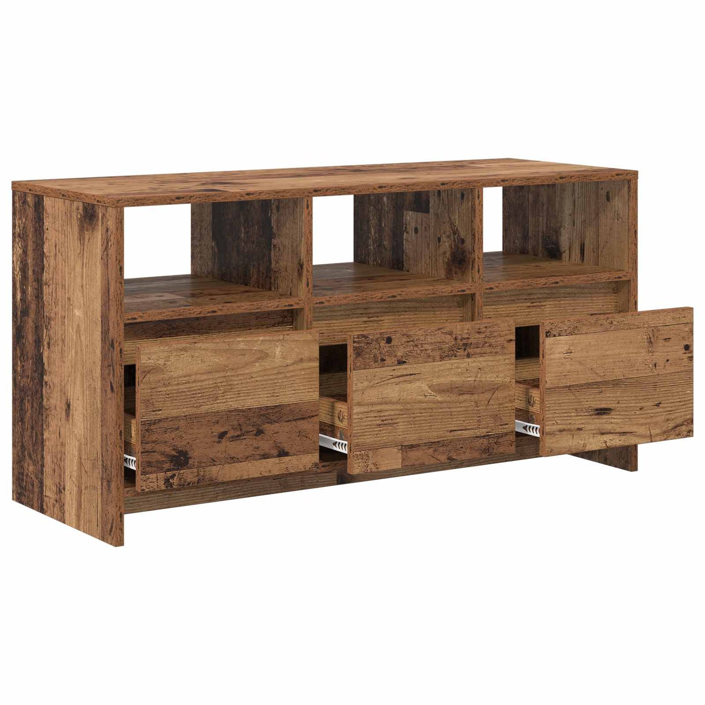 TV szekrény 102 x 37,5 x 52,5 cm Tölgyfa Szerelt Fa
