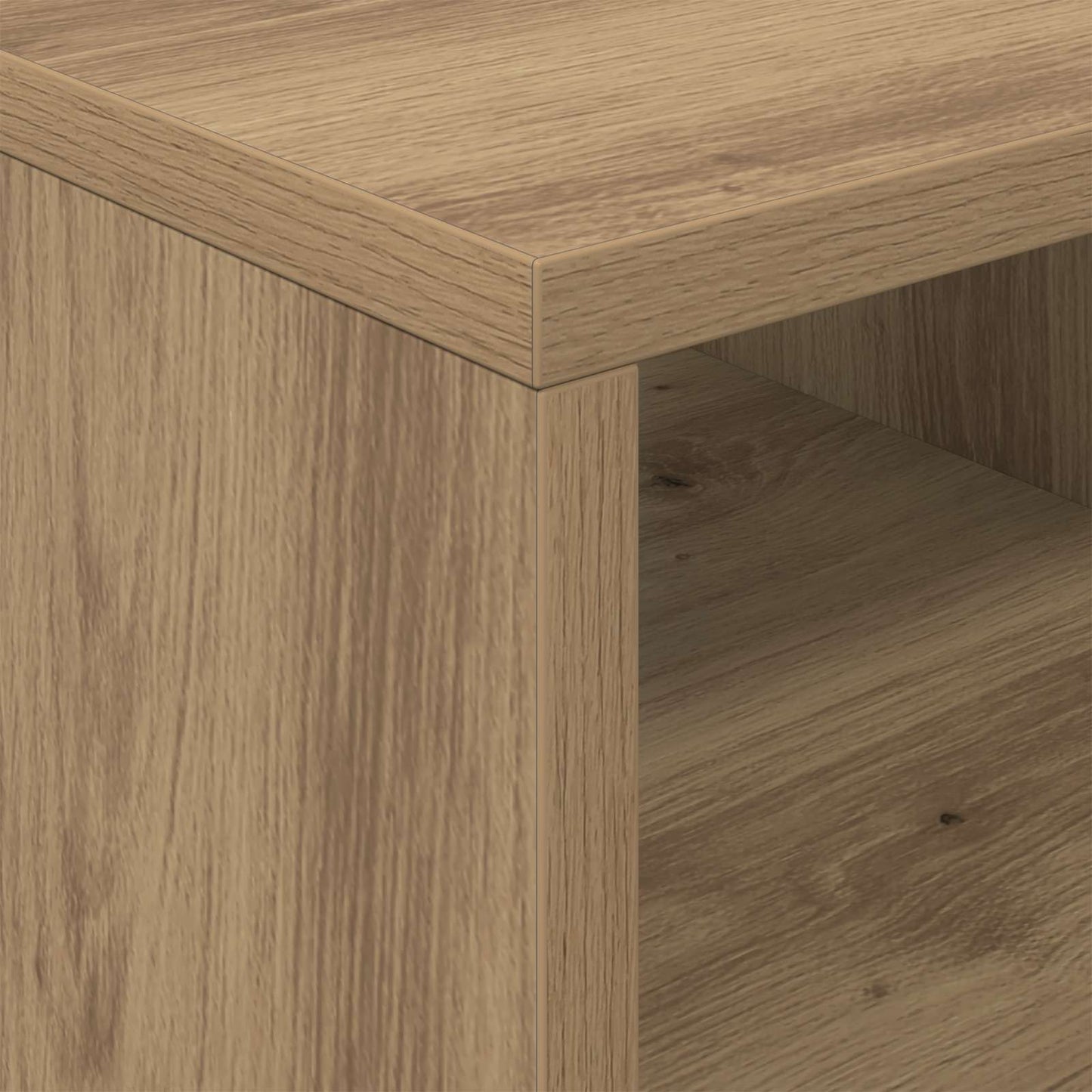 TV szekrény 102 x 37,5 x 52,5 cm Kézműves Tölgy Szerelt Fa