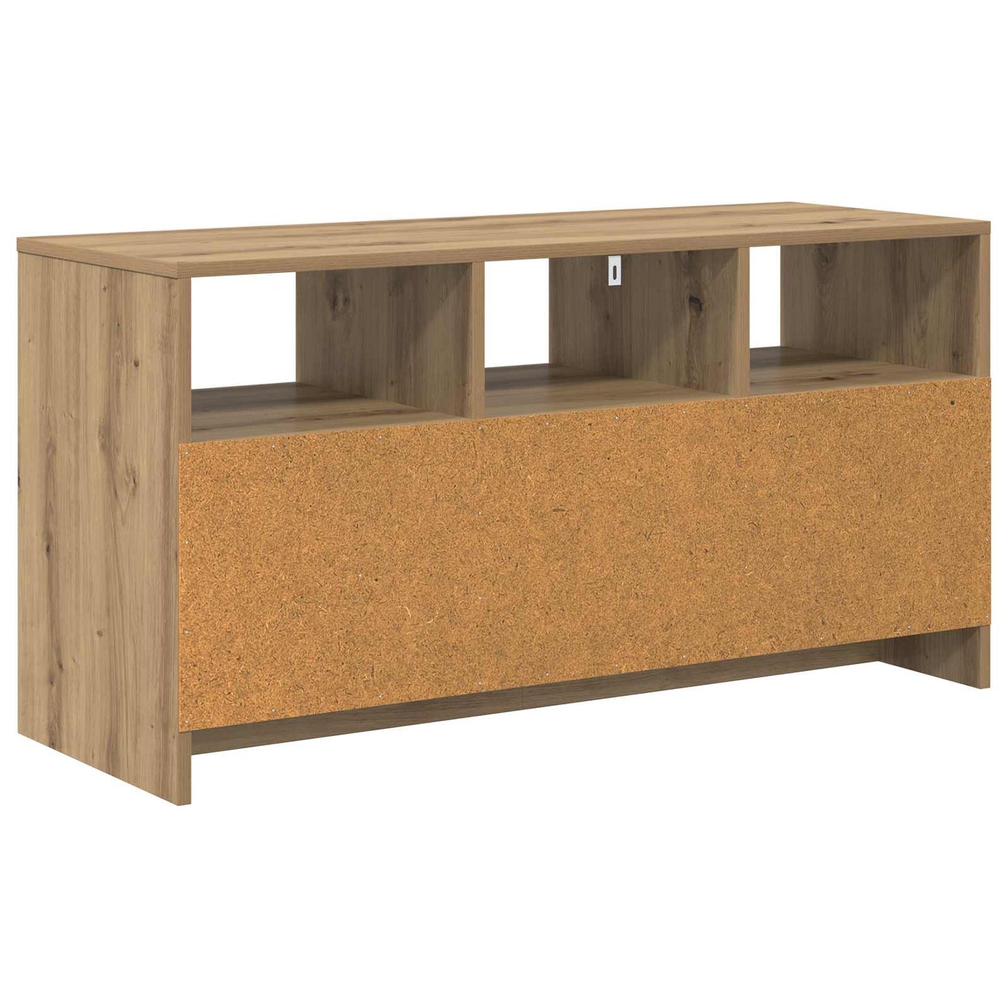 TV szekrény 102 x 37,5 x 52,5 cm Kézműves Tölgy Szerelt Fa