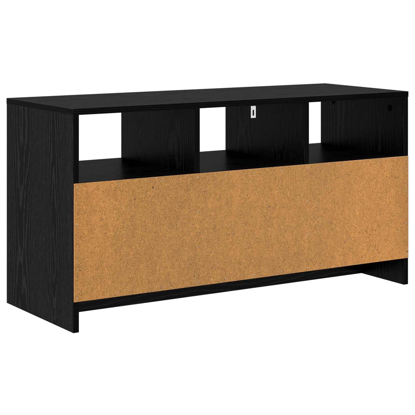 TV szekrény 102 x 37,5 x 52,5 cm Fekete Tölgy Szerelt Fa