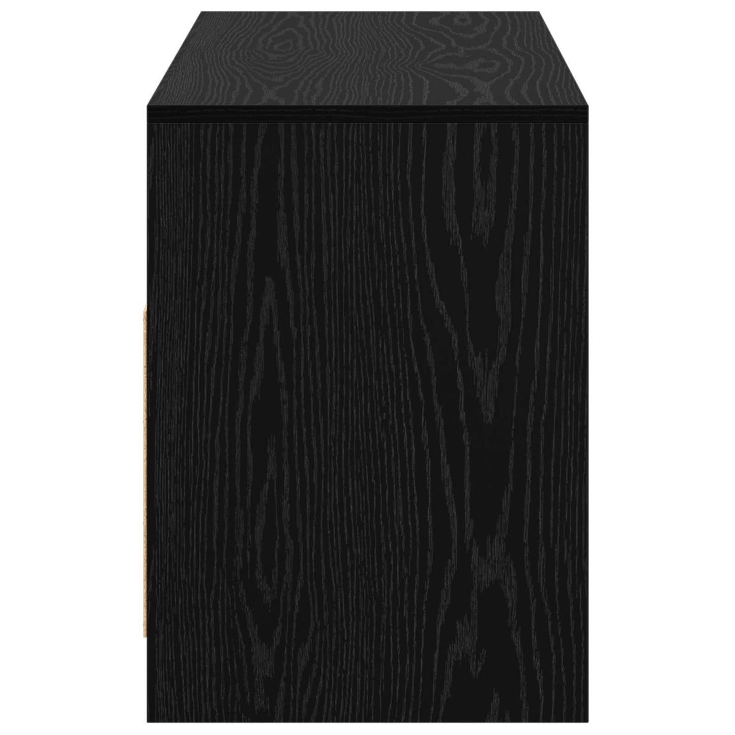 TV szekrény 102 x 37,5 x 52,5 cm Fekete Tölgy Szerelt Fa