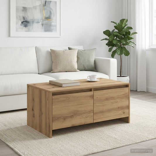 Dohányzóasztal Kézműves Tölgy 90 x 50 x 41.5 cm Szerelt Fa