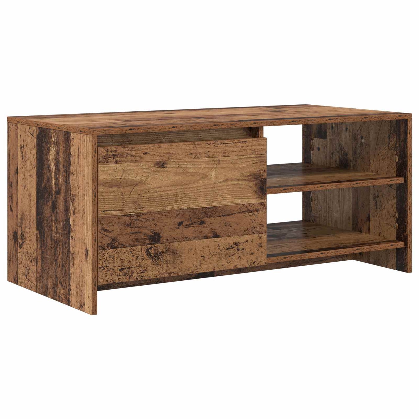 Dohányzóasztal Tölgyfa 102 x 50 x 45 cm Szerelt fa