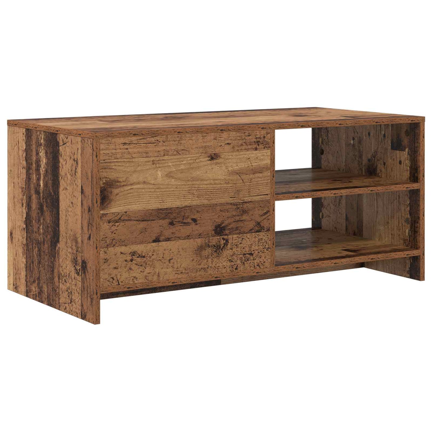 Dohányzóasztal Tölgyfa 102 x 50 x 45 cm Szerelt fa