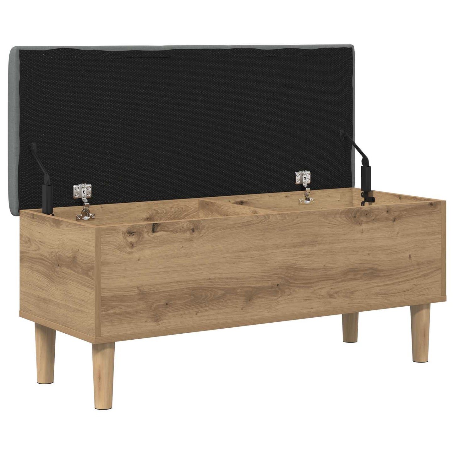 Tároló pad párnával Kézműves Tölgy 102 x 42 x 46 cm Szerelt Fa