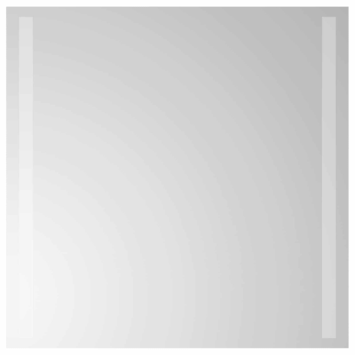 LED Fürdőszoba Tükör tükörrel Átlátszó 50 x 50 cm edzett üveg