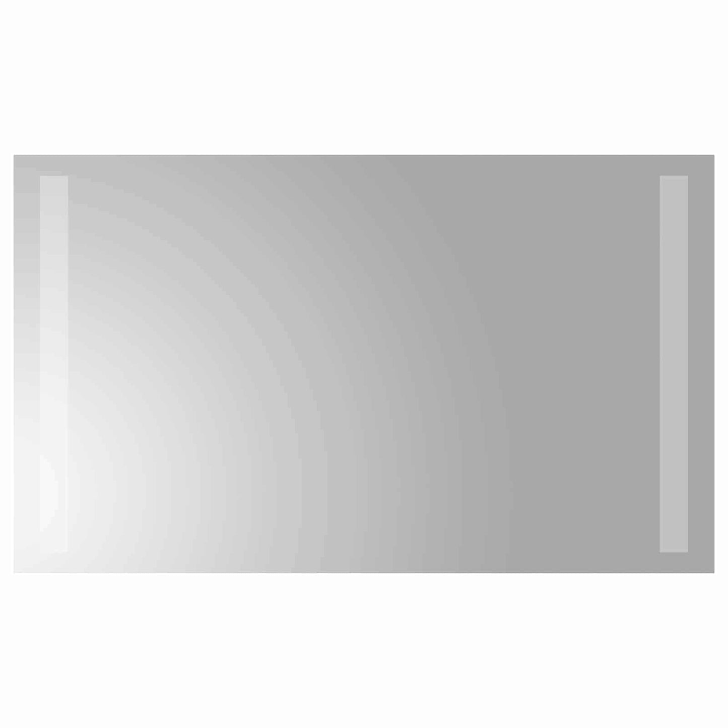 LED Fürdőszoba Tükör tükörrel Átlátszó 50 x 30 cm edzett üveg