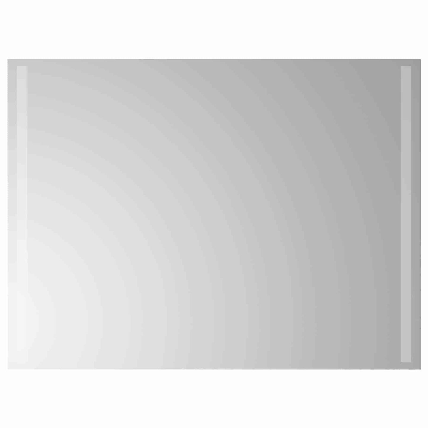 LED Fürdőszoba Tükör tükörrel Átlátszó 80 x 60 cm edzett üveg