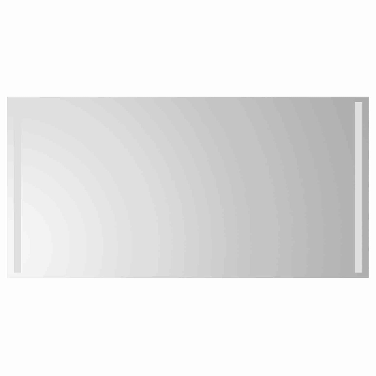 LED Fürdőszoba Tükör tükörrel Átlátszó 100 x 60 cm edzett üveg