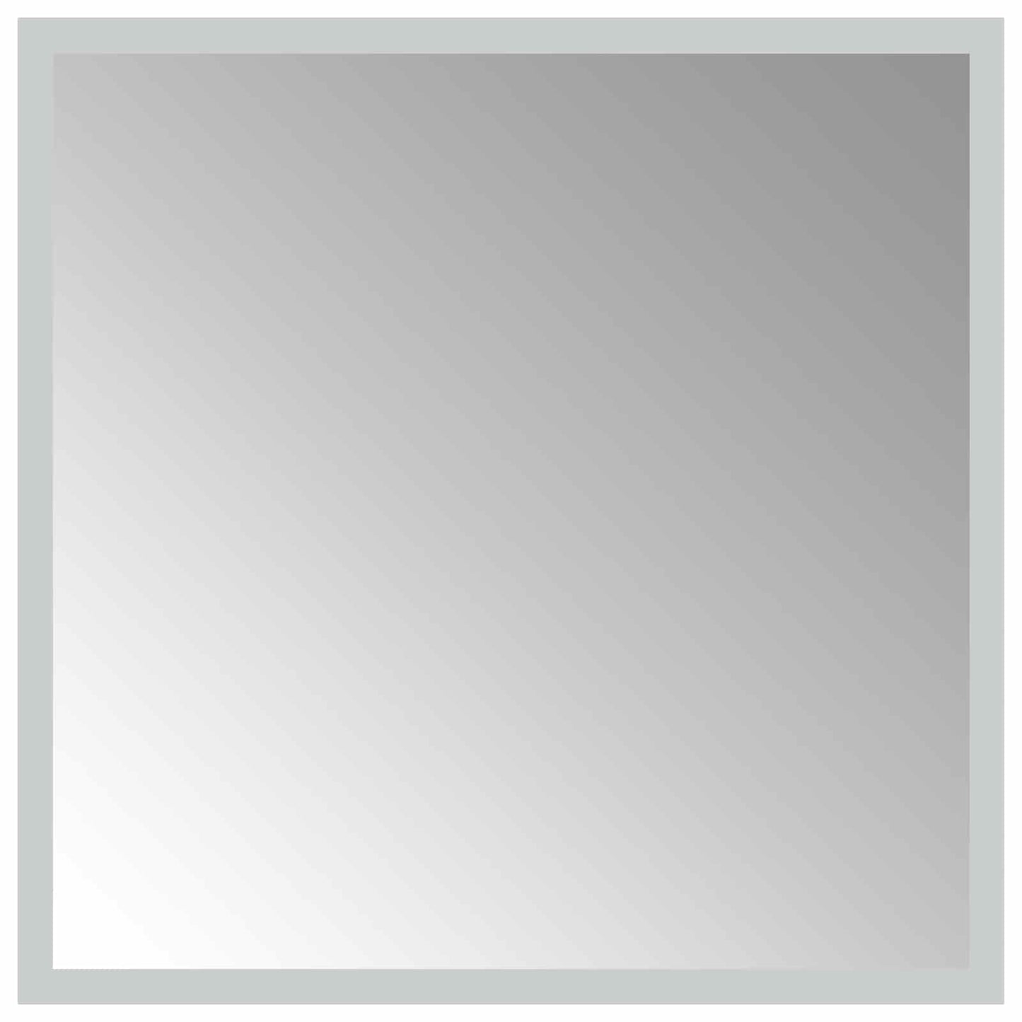 LED Fürdőszoba Tükör tükörrel Átlátszó 40 x 40 cm edzett üveg