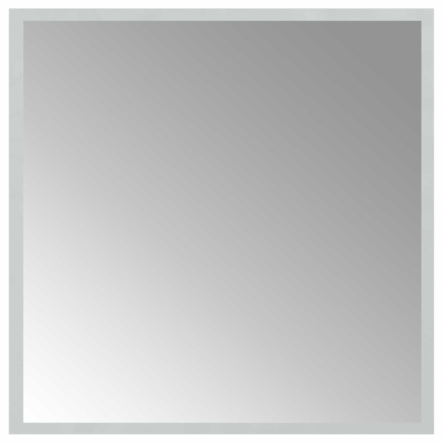 LED Fürdőszoba Tükör tükörrel Átlátszó 50 x 50 cm edzett üveg
