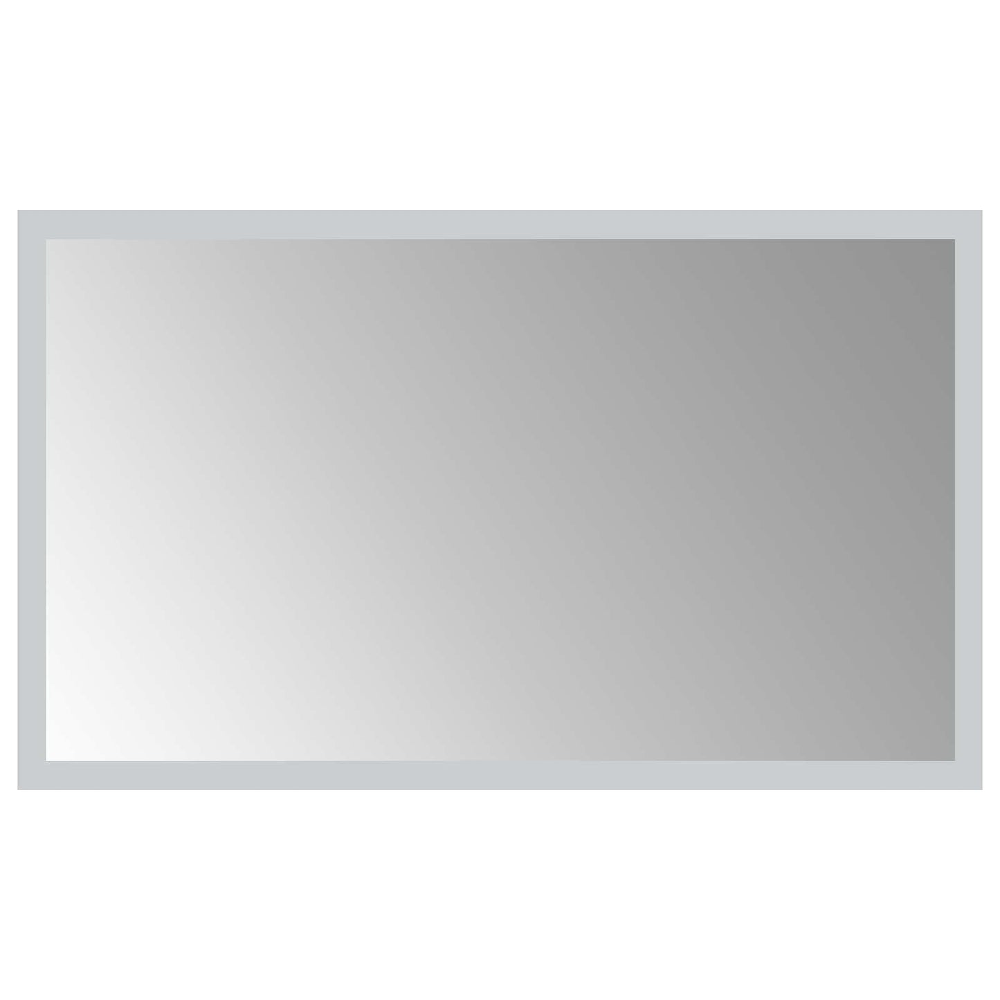 LED Fürdőszoba Tükör tükörrel Átlátszó 50 x 30 cm edzett üveg