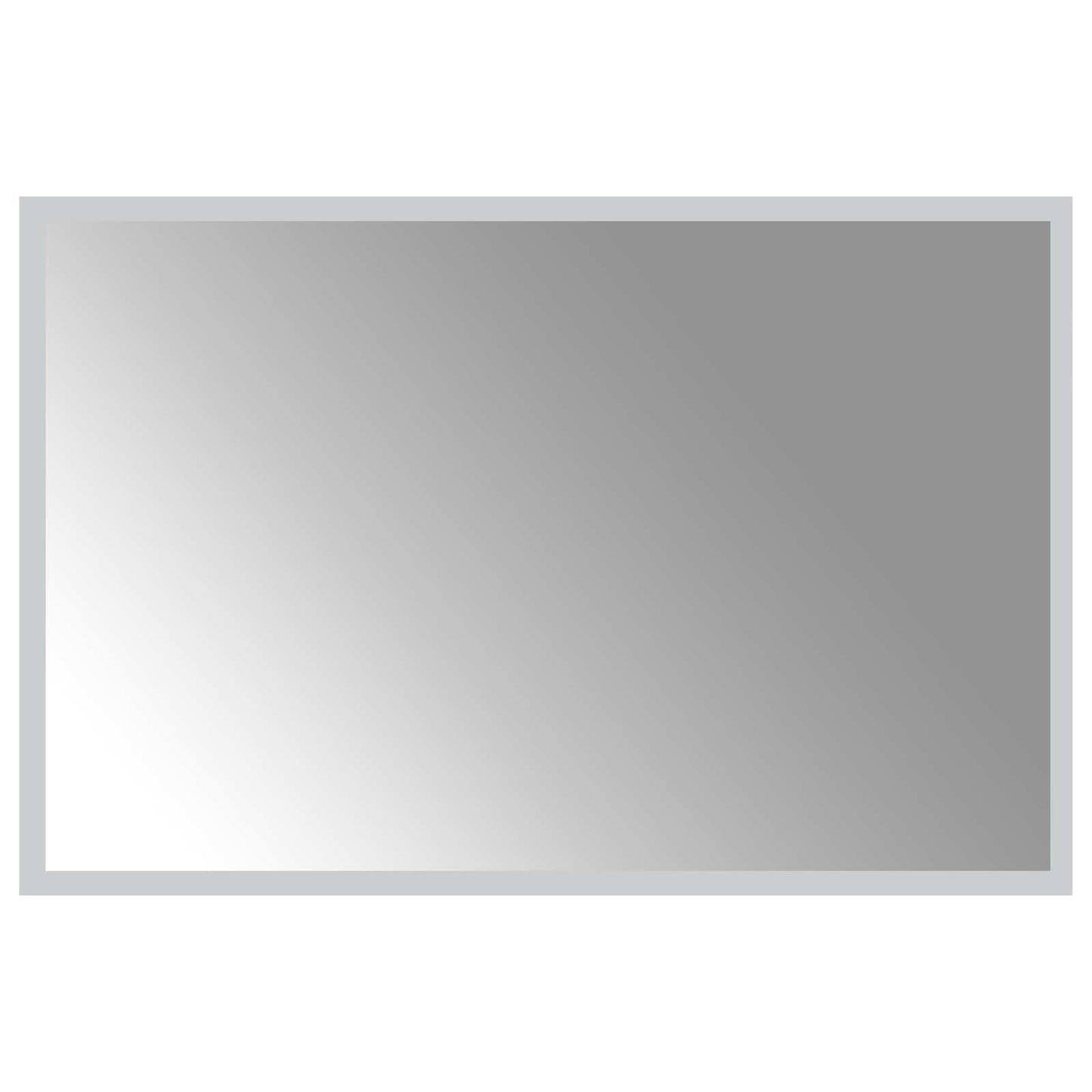 LED Fürdőszoba Tükör tükörrel Átlátszó 60 x 40 cm edzett üveg