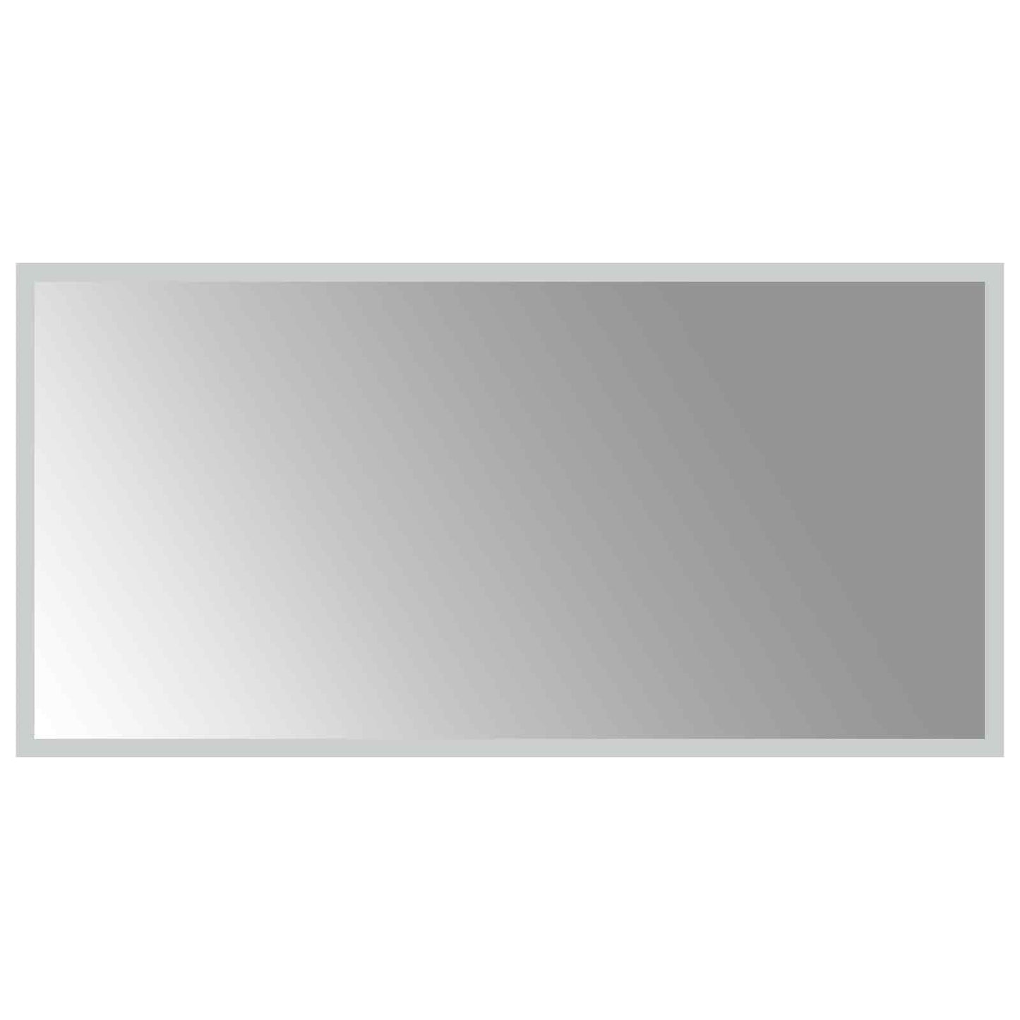 LED Fürdőszoba Tükör tükörrel Átlátszó 80 x 40 cm edzett üveg