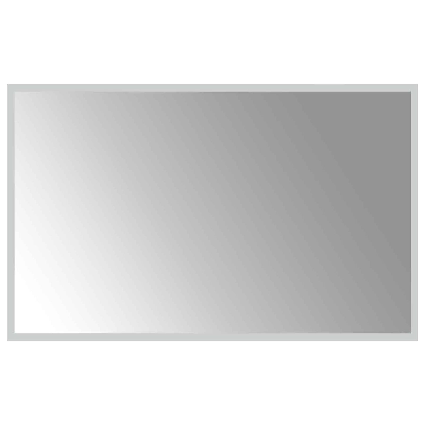 LED Fürdőszoba Tükör tükörrel Átlátszó 80 x 50 cm edzett üveg