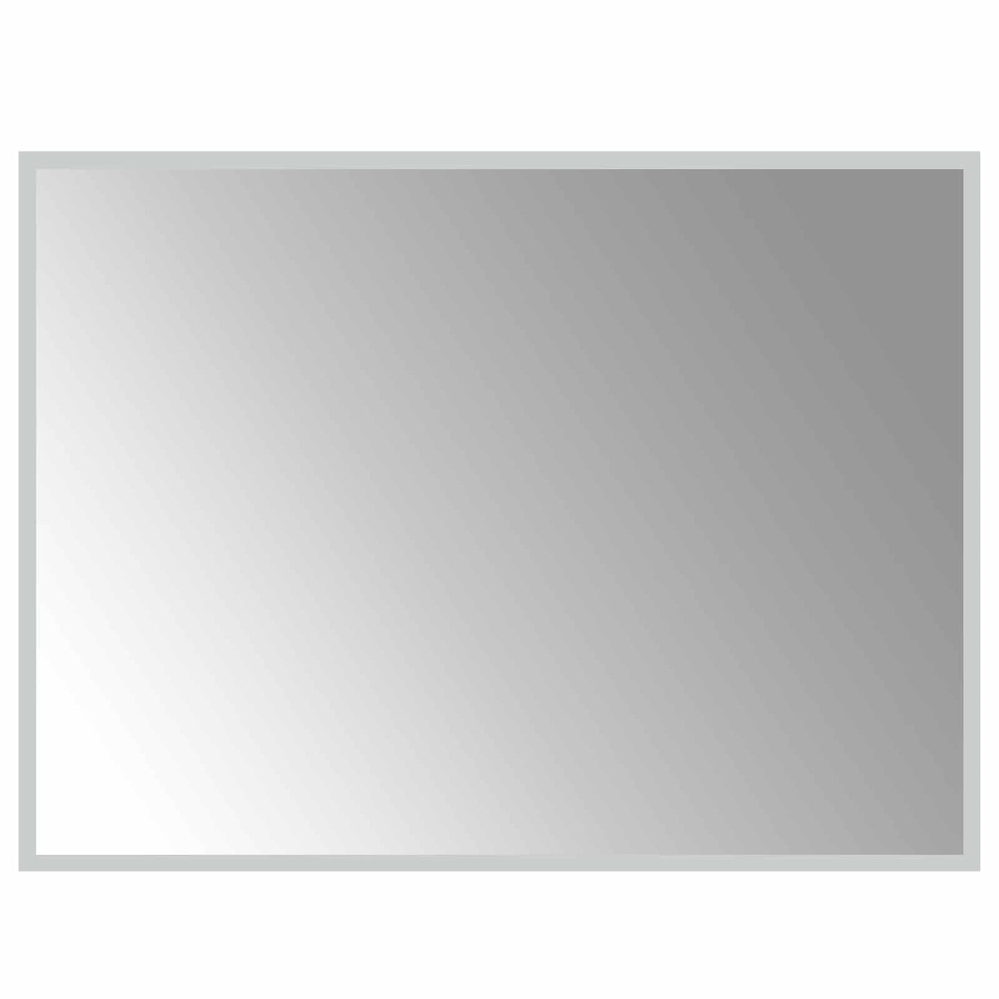 LED Fürdőszoba Tükör tükörrel Átlátszó 80 x 60 cm edzett üveg