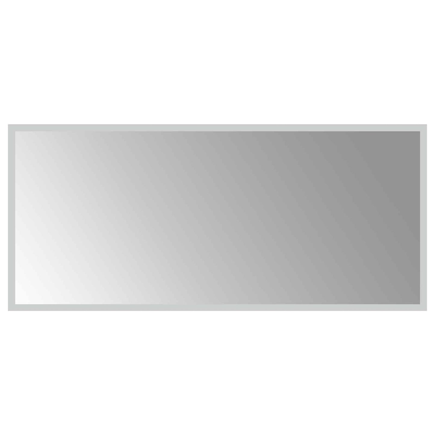 LED Fürdőszoba Tükör tükörrel Átlátszó 90 x 40 cm edzett üveg