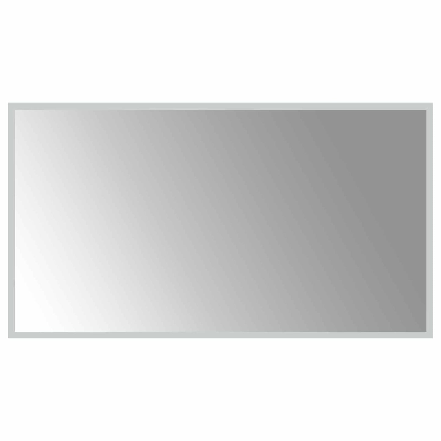 LED Fürdőszoba Tükör tükörrel Átlátszó 90 x 50 cm edzett üveg