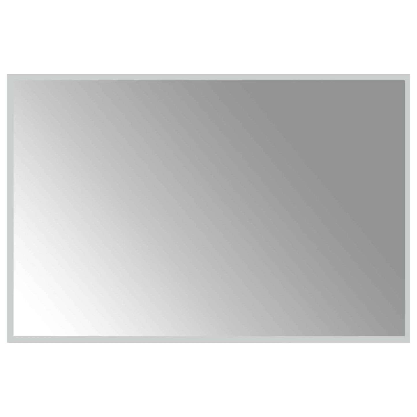 LED Fürdőszoba Tükör tükörrel Átlátszó 90 x 60 cm edzett üveg