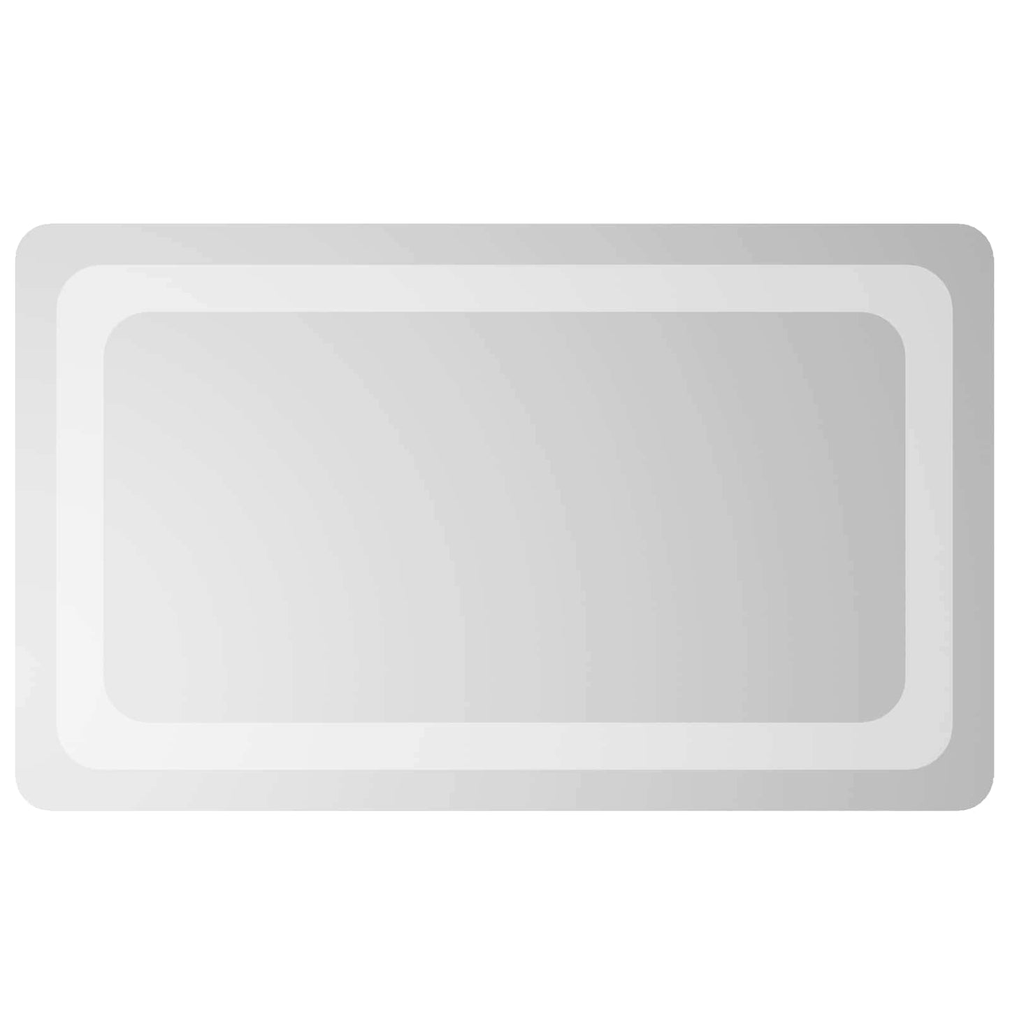 LED Fürdőszoba Tükör tükörrel Átlátszó 50 x 30 cm edzett üveg