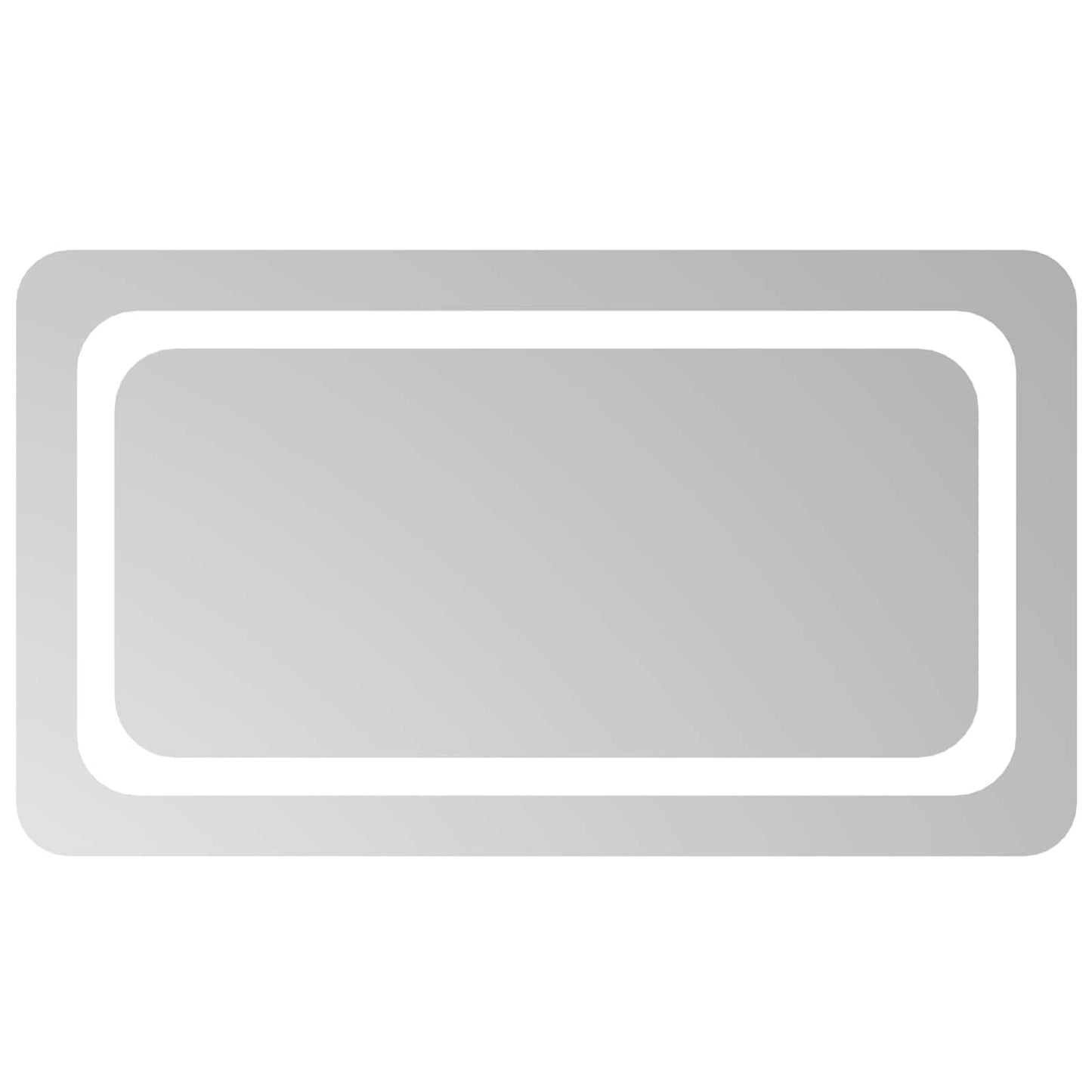 LED Fürdőszoba Tükör tükörrel Átlátszó 70 x 40 cm edzett üveg