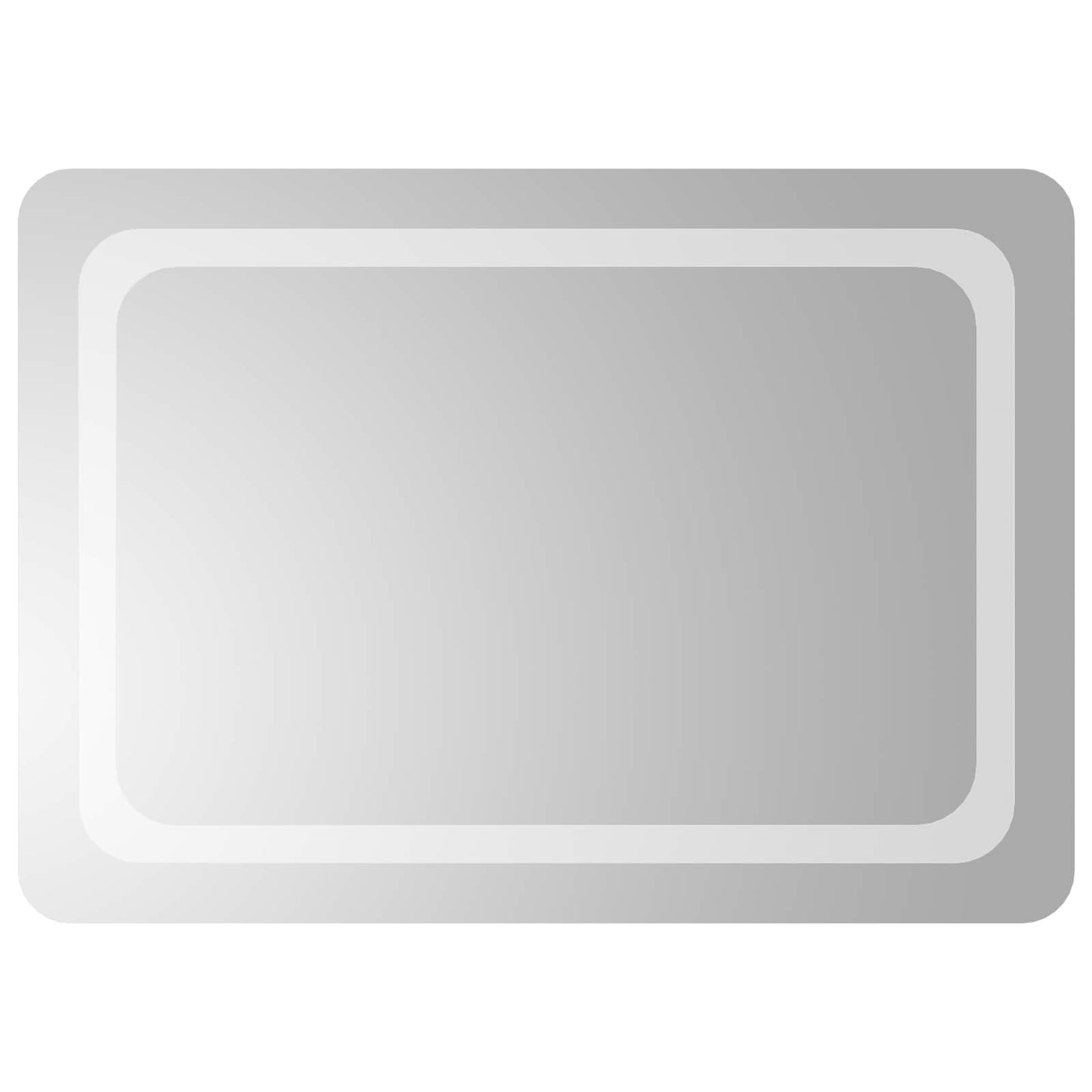 LED Fürdőszoba Tükör tükörrel Átlátszó 70 x 50 cm edzett üveg