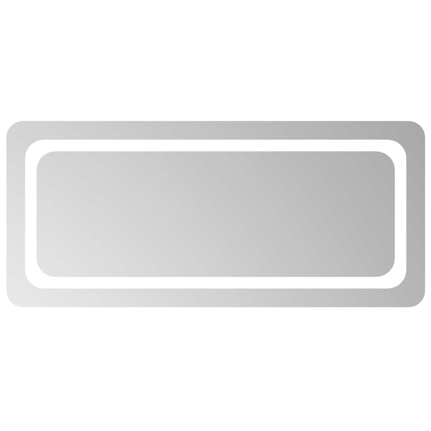LED Fürdőszoba Tükör tükörrel Átlátszó 90 x 40 cm edzett üveg