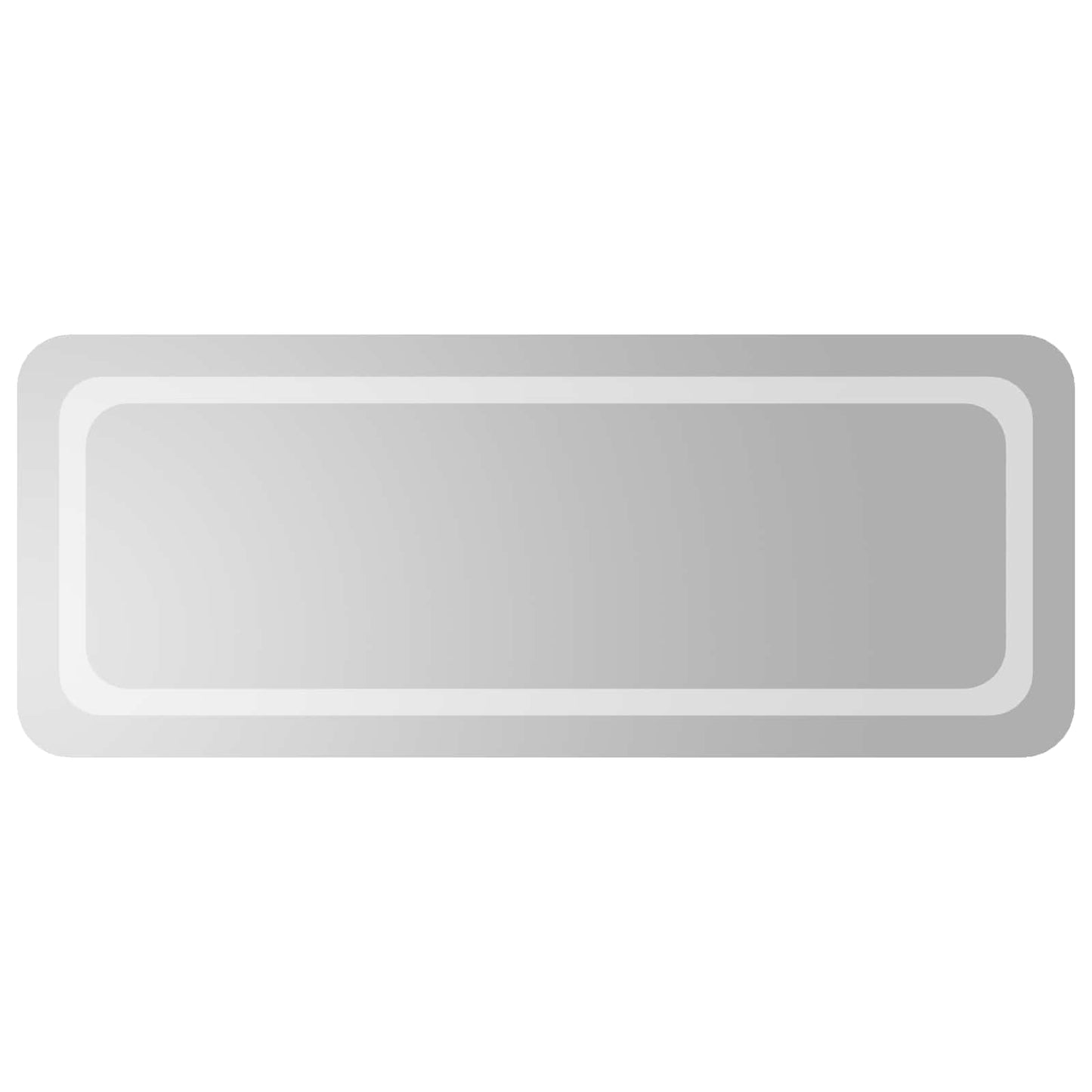 LED Fürdőszoba Tükör tükörrel Átlátszó 100 x 40 cm edzett üveg