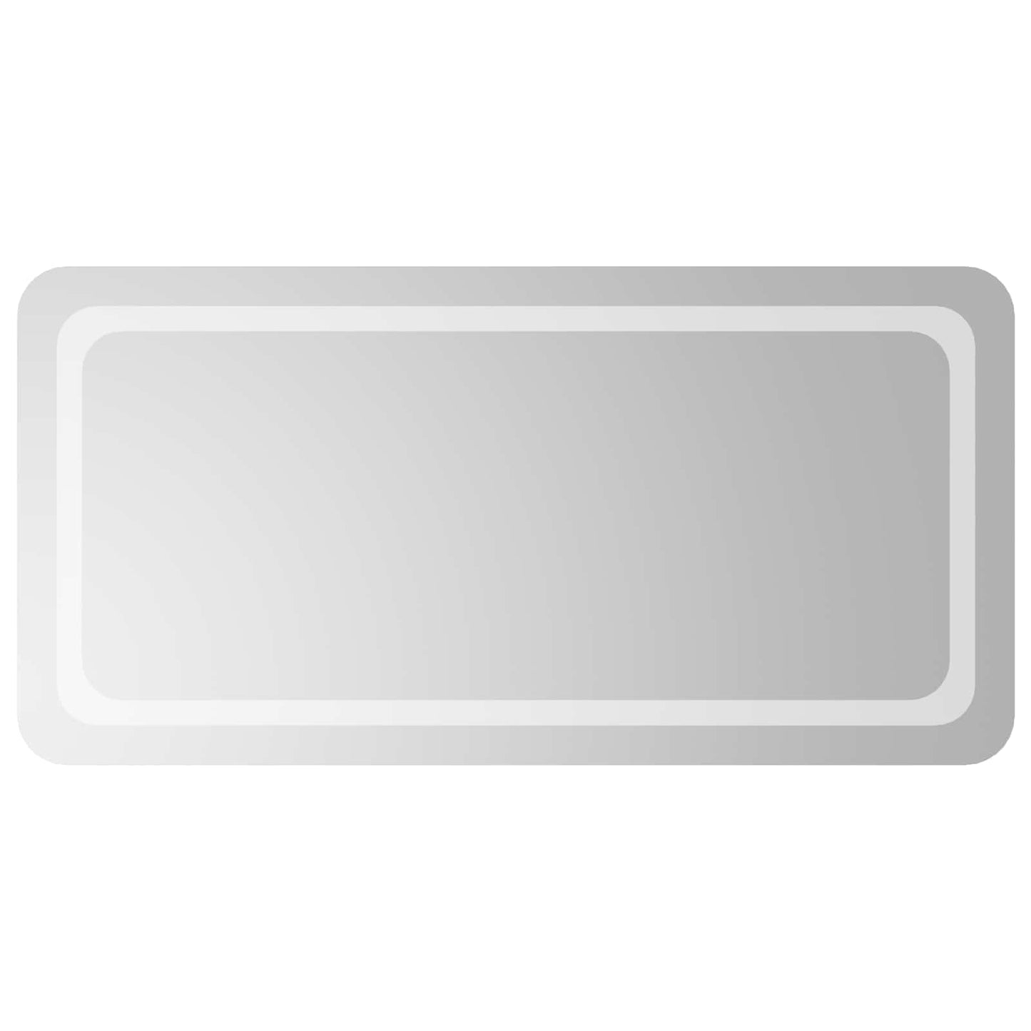 LED Fürdőszoba Tükör tükörrel Átlátszó 100 x 50 cm edzett üveg