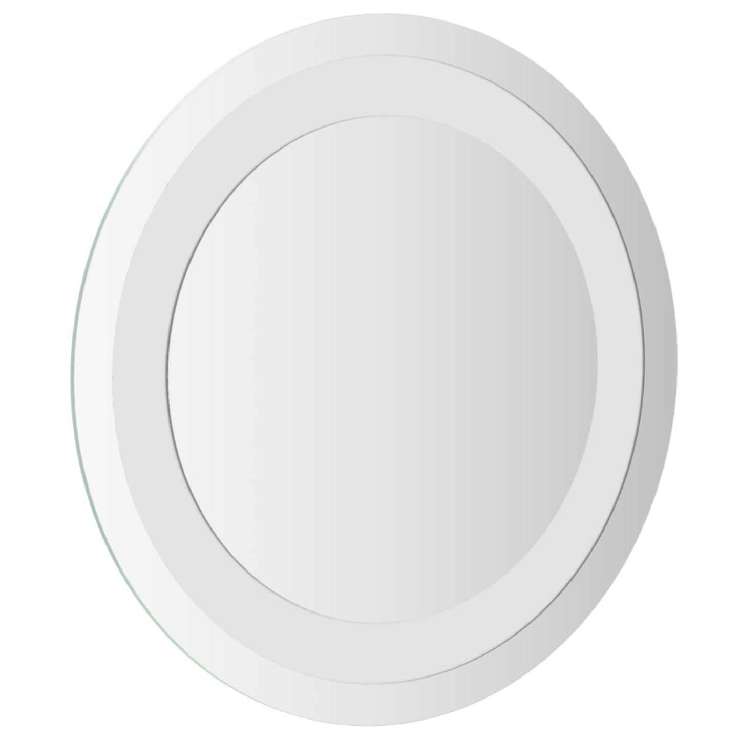 LED Fürdőszoba Tükör tükörrel Átlátszó Ø 30 cm edzett üveg