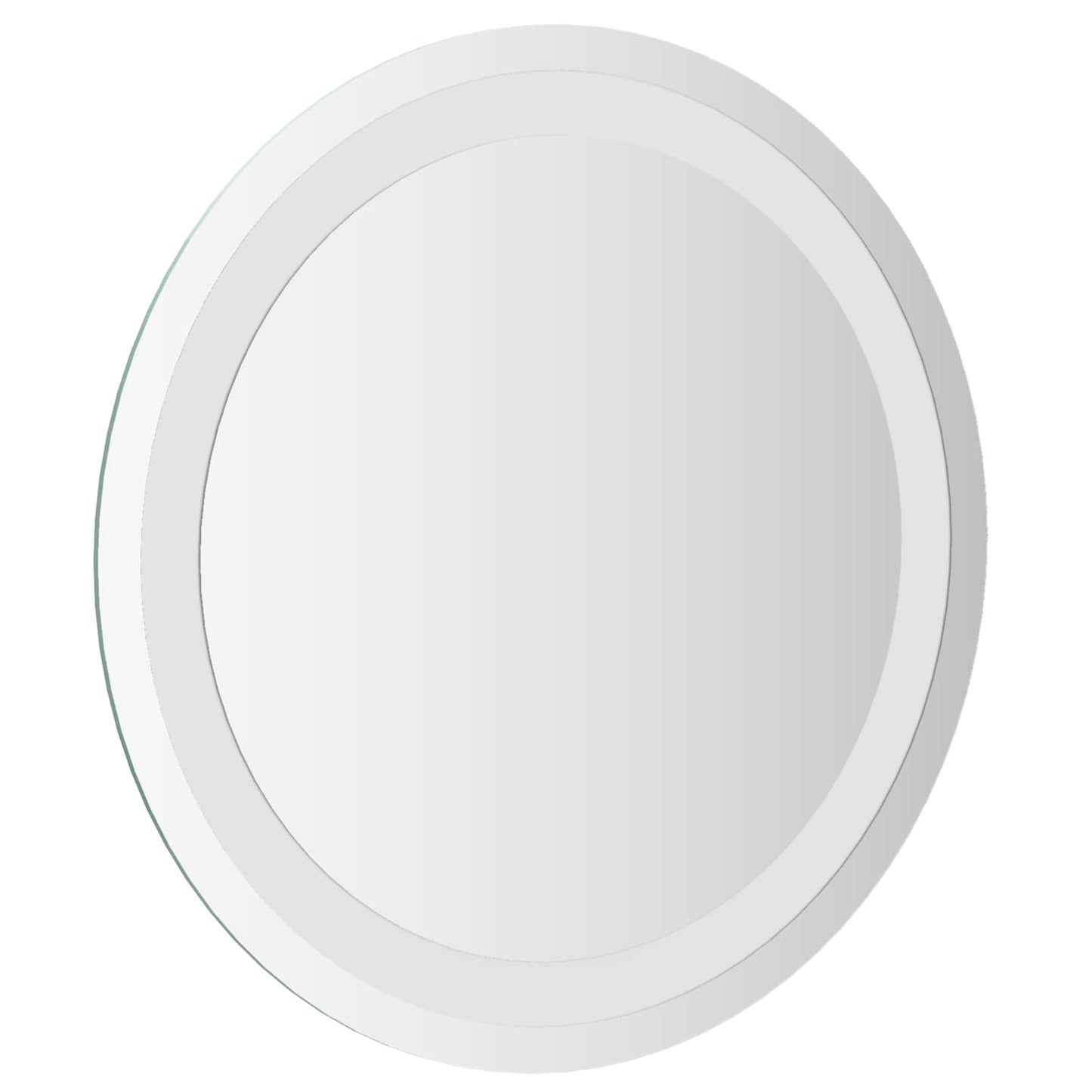 LED Fürdőszoba Tükör tükörrel Átlátszó Ø 40 cm edzett üveg