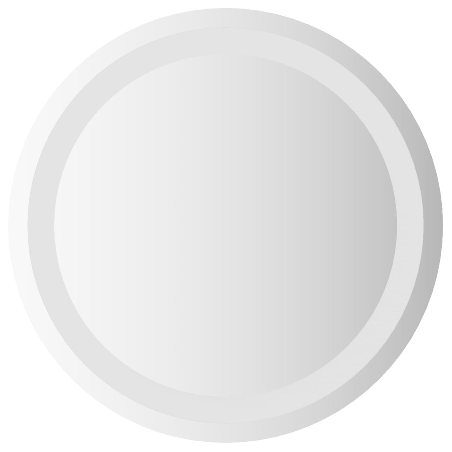 LED Fürdőszoba Tükör tükörrel Átlátszó Ø 40 cm edzett üveg