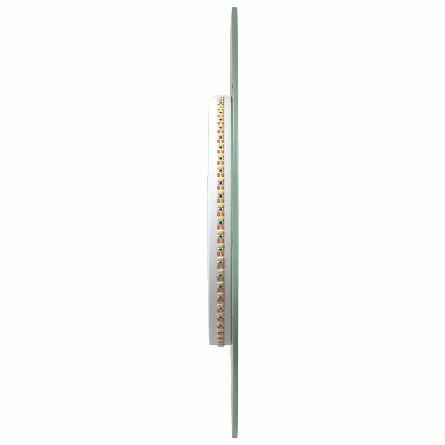LED Fürdőszoba Tükör tükörrel Átlátszó Ø 40 cm edzett üveg